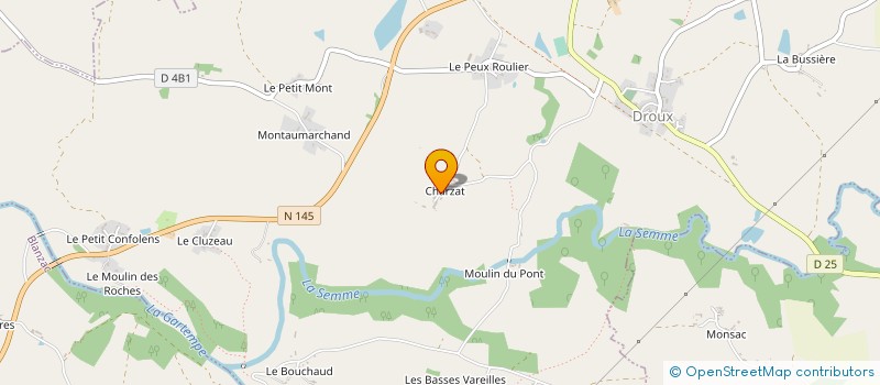 localisation de l'entreprise GPT FORESTIER DES BOIS DE DROUX à DROUX