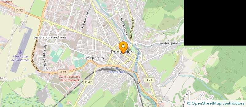 localisation de l'entreprise GPT FORESTIER DES FOUGERES  DOLE