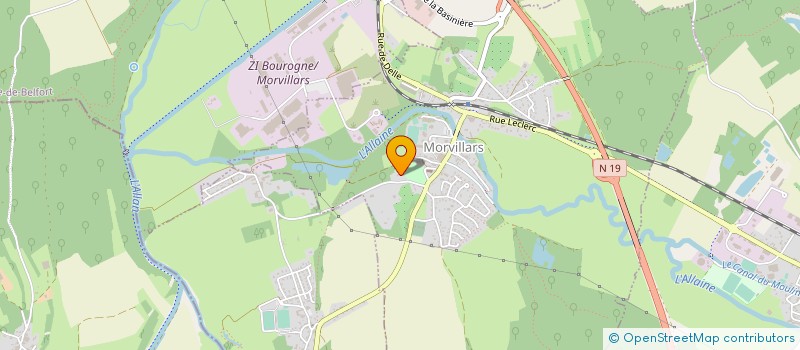 localisation de l'entreprise GPT FORESTIER DES LOMONTS  MORVILLARS