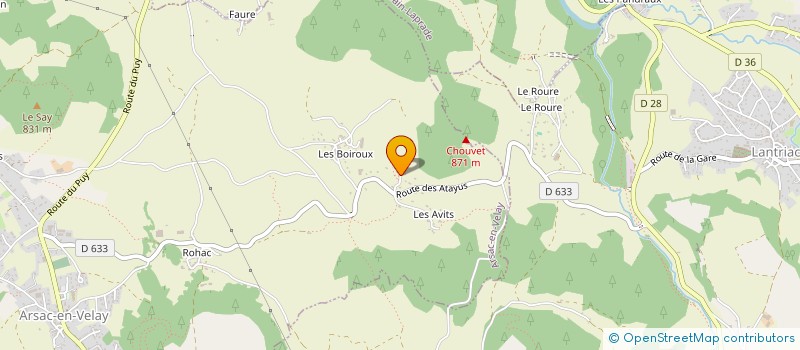 localisation de l'entreprise GPT FORESTIER DOMAINE SAINZELLES à BLAVOZY