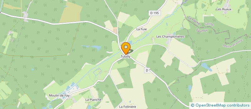 localisation de l'entreprise GPT FORESTIER DU MARQUIS DE TURBILLY  BAUGE-EN-ANJOU