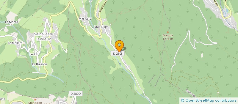 localisation de l'entreprise GPT FORESTIER ROCHER NOIR COMBE LANCEY  LA COMBE-DE-LANCEY