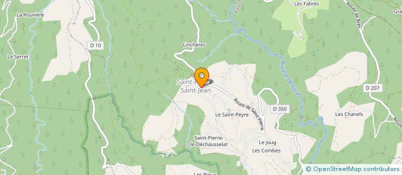 localisation de l'entreprise GPT FORESTIER ST JEAN DE POURCHARESSE  SAINT-PIERRE-SAINT-JEAN