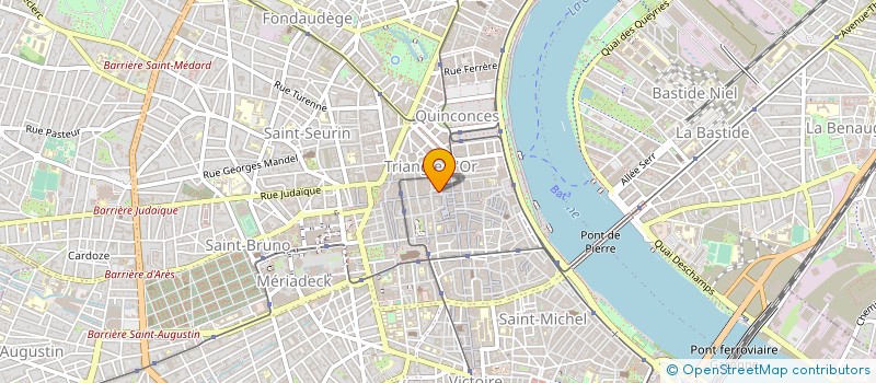 localisation de l'entreprise GPT IMPRIMERIE PUBLICITE ASS COMMUNICATI à BORDEAUX