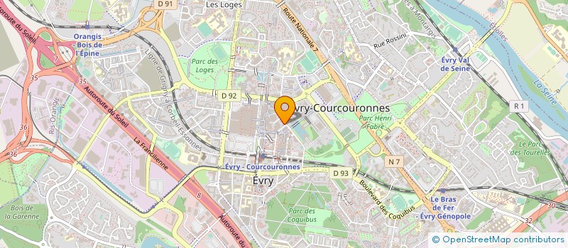 localisation de l'entreprise GPT INDUST ENTREP REGION VIRY CHATILLON à EVRY-COURCOURONNES