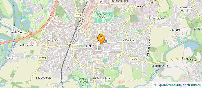 localisation de l'entreprise GPT INFORMATIQUE NOTARIAL GRAND OUEST  BRUZ