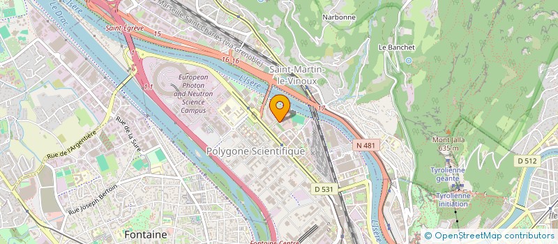 localisation de l'entreprise GPT INNOVAT REALISAT INDUST SOCIO ECONOM à GRENOBLE