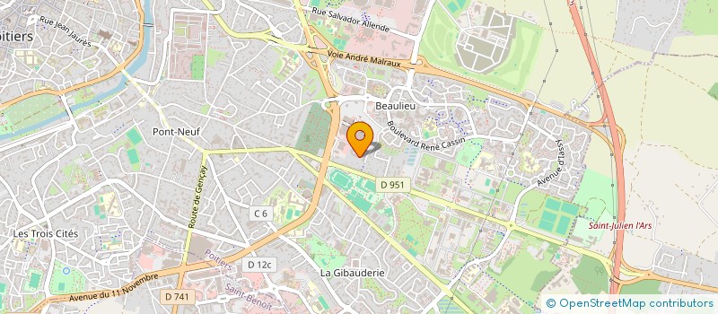 localisation de l'entreprise GPT INSERTION HANDIC PHYSIQ POITOU CHTES à POITIERS
