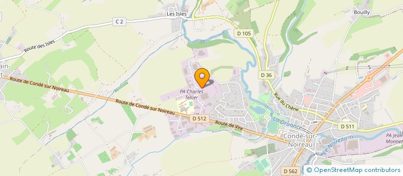 localisation de l'entreprise GPT INTERENTR.SANTE TRAVAIL AMIANTE  CONDE-EN-NORMANDIE