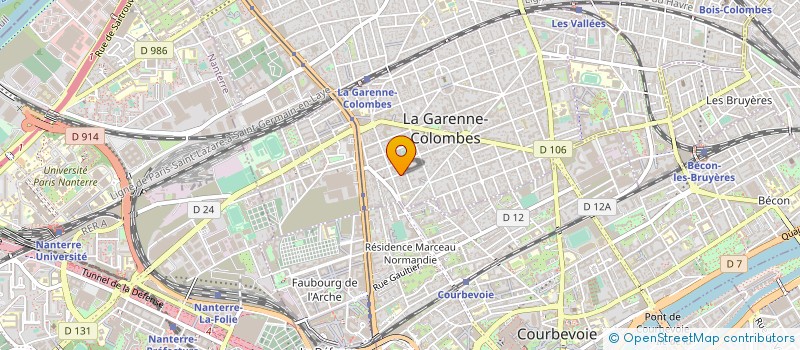 localisation de l'entreprise GPT INTERPROF LOGEMENT COURBEVOIE à LA GARENNE-COLOMBES