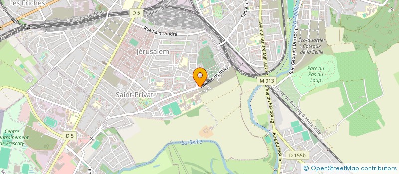 localisation de l'entreprise GPT INTERSERVICES SANTE AU TRAVAIL DU BTP à MONTIGNY-LES-METZ