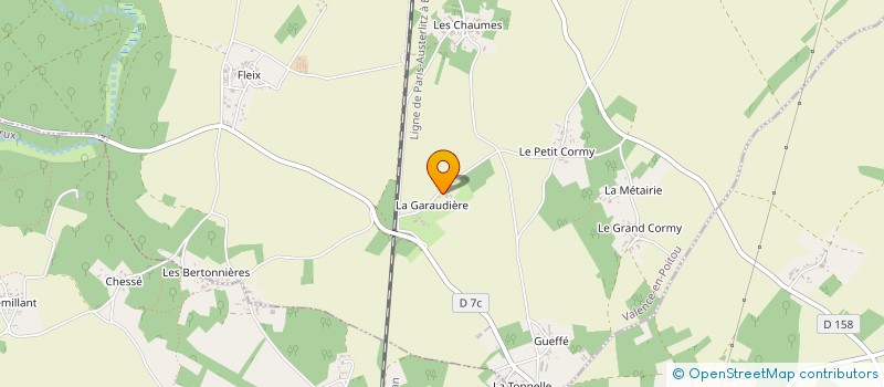 localisation de l'entreprise GPT LEPA DES VERGERS  VALENCE-EN-POITOU