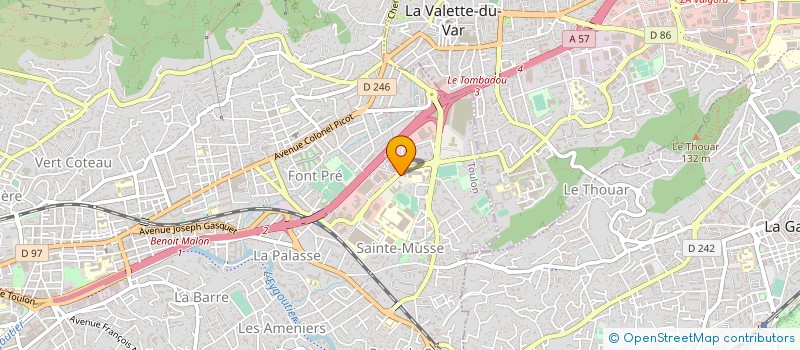 localisation de l'entreprise GPT PARENT ELEVE CES ST MUSSE LYCEE ROUV à TOULON