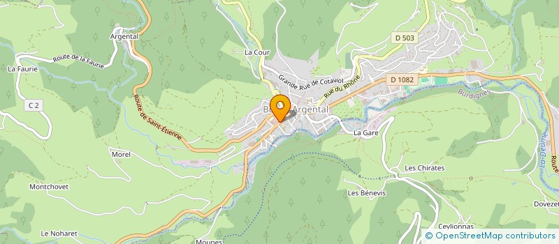 localisation de l'entreprise GPT PARENTS ELEVES CATHOLIQUES DU CEG  BOURG-ARGENTAL