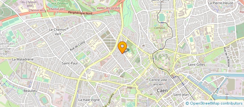localisation de l'entreprise GPT POUR LA FORMATION DES ANIMATEURS à CAEN