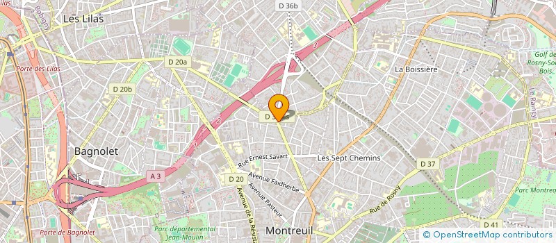 localisation de l'entreprise GPT RECHERCHE ET CREATION THEATRALE  MONTREUIL