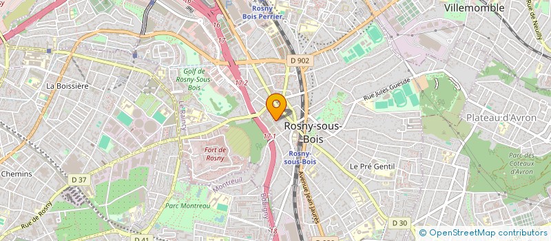 localisation de l'entreprise GPT RECHERCHE INFORMATION IND FINANC FAM à ROSNY-SOUS-BOIS
