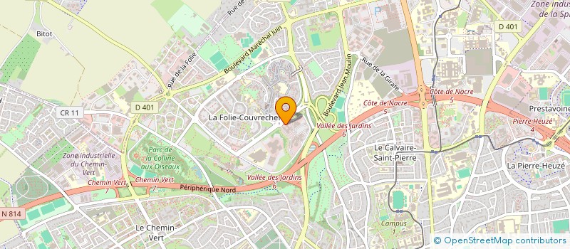 localisation de l'entreprise GPT REG U.N.I.A.DE BASSE NORMANDIE à CAEN