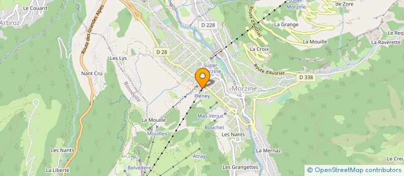 localisation de l'entreprise GPT REMONTEES MECANIQUES MORZINE AVORIAZ à MORZINE