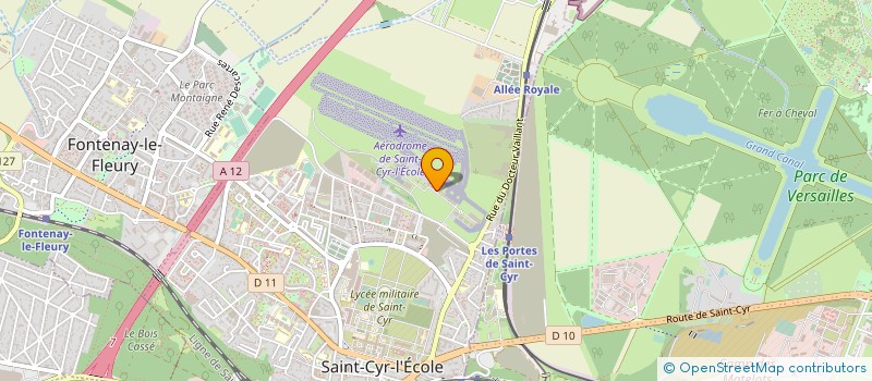 localisation de l'entreprise GPT USAGERS AERODROME ST CYR ECOLE à SAINT-CYR-L'ECOLE