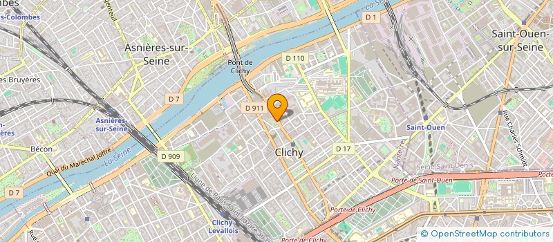 localisation de l'entreprise GPTM CONSULTING à CLICHY