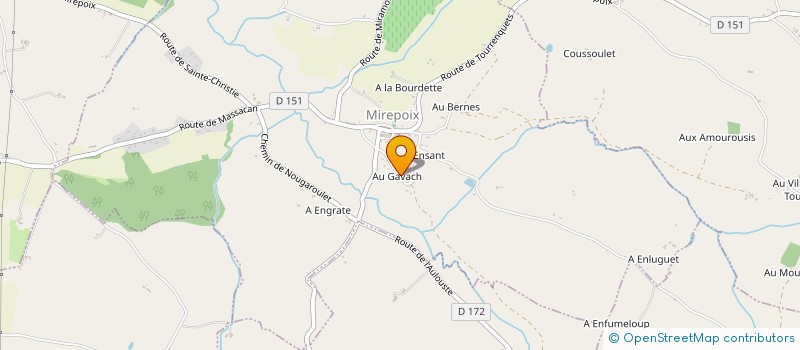 localisation de l'entreprise GPV à MIREPOIX