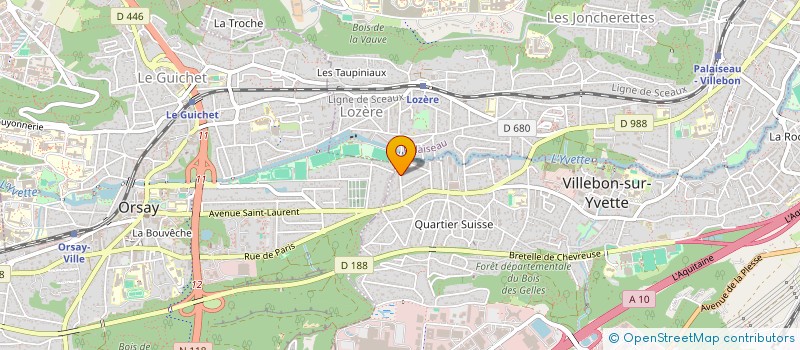 localisation de l'entreprise GPV FILLION à VILLEBON SUR YVETTE