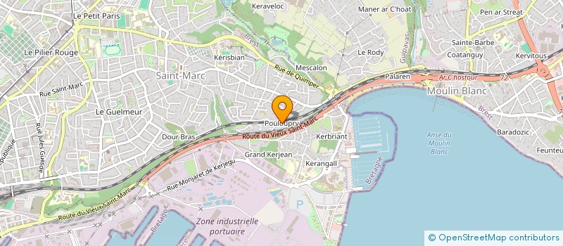 localisation de l'entreprise GPVF à BREST