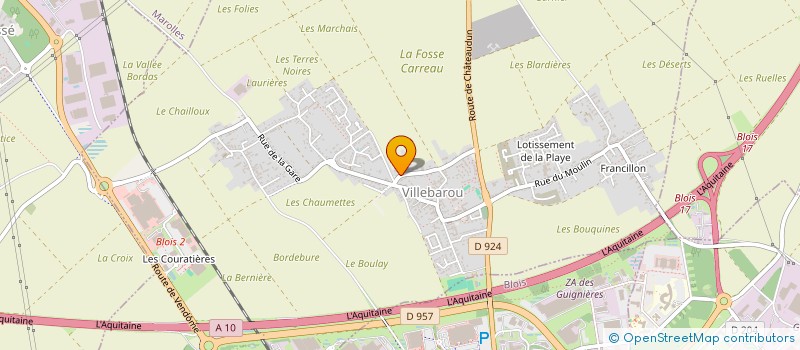 localisation de l'entreprise GPVF CONSEIL  VILLEBAROU