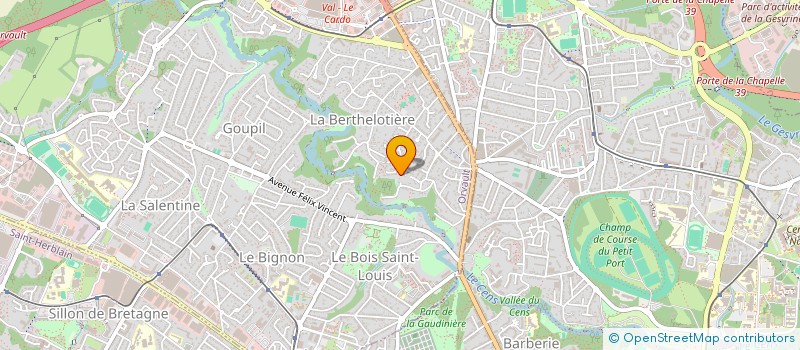 localisation de l'entreprise GPW à ORVAULT
