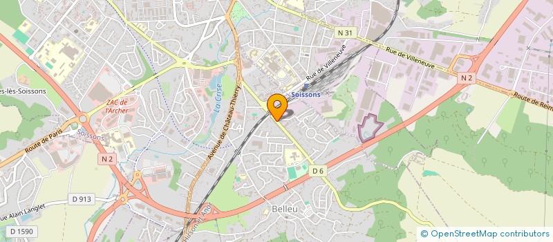 localisation de l'entreprise GPZ INDUSTRIES  BELLEU