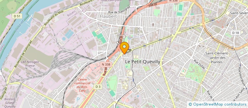 localisation de l'entreprise GQ  LE PETIT-QUEVILLY