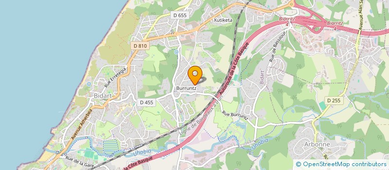 localisation de l'entreprise GQ INVESTS  BIDART