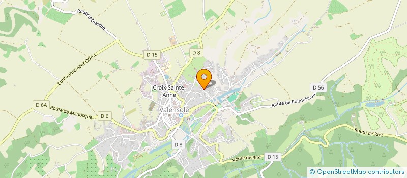 localisation de l'entreprise GQC IMMO à VALENSOLE
