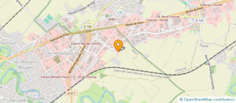 localisation de l'entreprise GQIMMO  NIORT