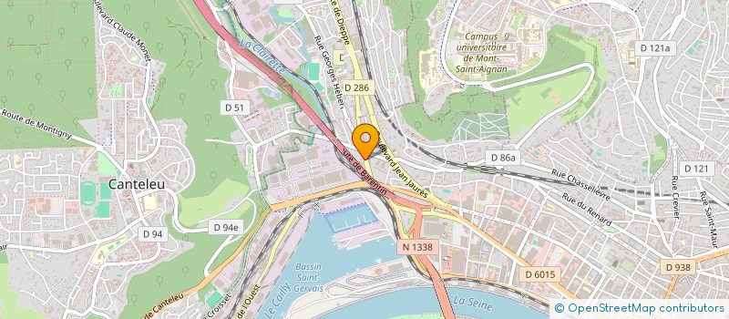 localisation de l'entreprise GQV  ROUEN