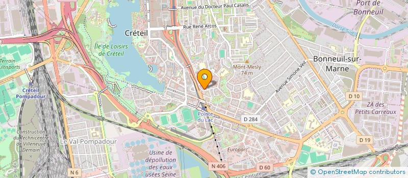 localisation de l'entreprise GR 1  CRETEIL