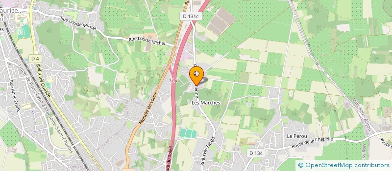 localisation de l'entreprise GR ASCENSEURS à ROUSSILLON