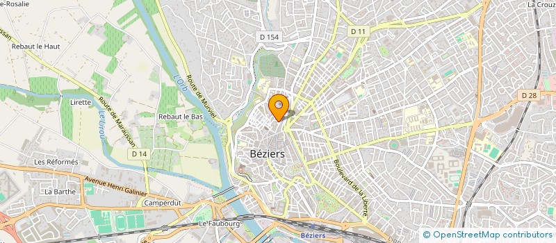 localisation de l'entreprise GR CONSTRUCTION  BEZIERS