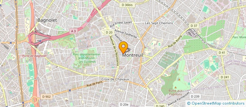 localisation de l'entreprise GR CONSULTING à MONTREUIL