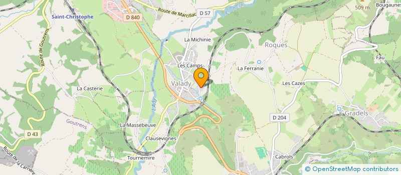 localisation de l'entreprise GR ELECTRICITE  VALADY