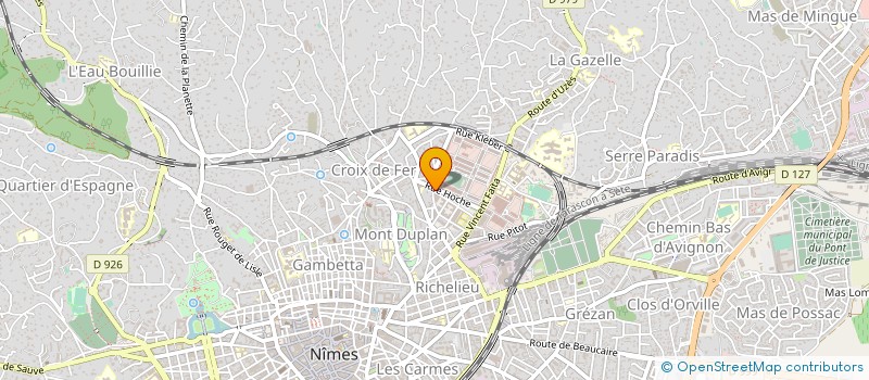 localisation de l'entreprise GR ETUD RECH EXPLO VASCU ET IMAGER MEDIC  NIMES