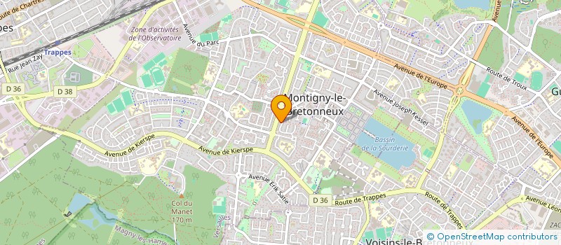 localisation de l'entreprise GR ETUDES 3C à MONTIGNY-LE-BRETONNEUX