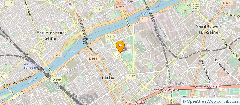 localisation de l'entreprise GR ETUDES TECHNIQUES SOTOPIQUE à CLICHY