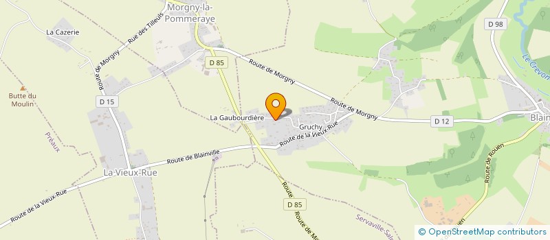 localisation de l'entreprise GR HOME  BLAINVILLE-CREVON