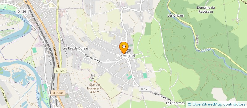 localisation de l'entreprise GR IMMO  LE VERNET