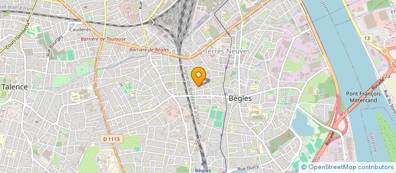 localisation de l'entreprise GR IMMO à BEGLES
