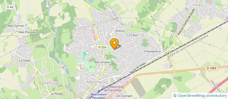 localisation de l'entreprise GR IMMO à MEXIMIEUX