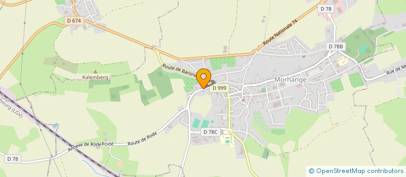localisation de l'entreprise GR IMPORT à MORHANGE