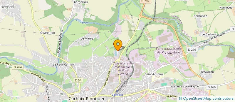 localisation de l'entreprise GR INCENDIE à CARHAIX-PLOUGUER